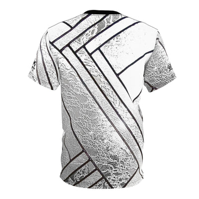 Metallic Glass stainglass Unisex Tee silver