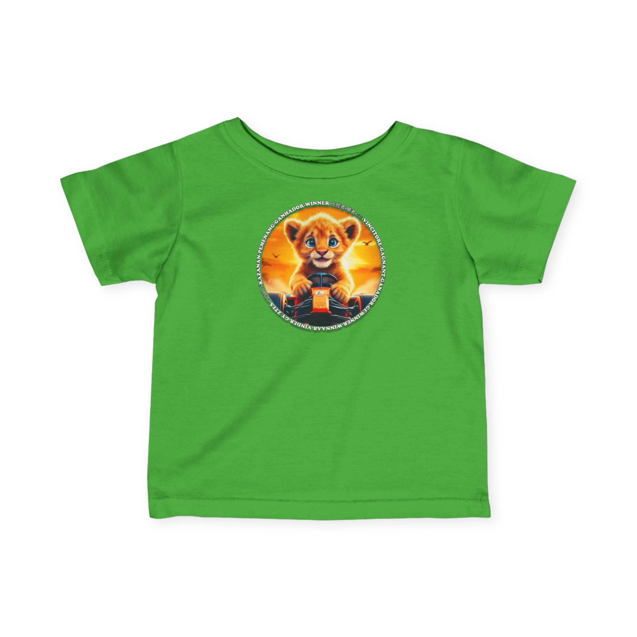Cute Lion winner, Infant Tee - Perfect for Little Adventurers