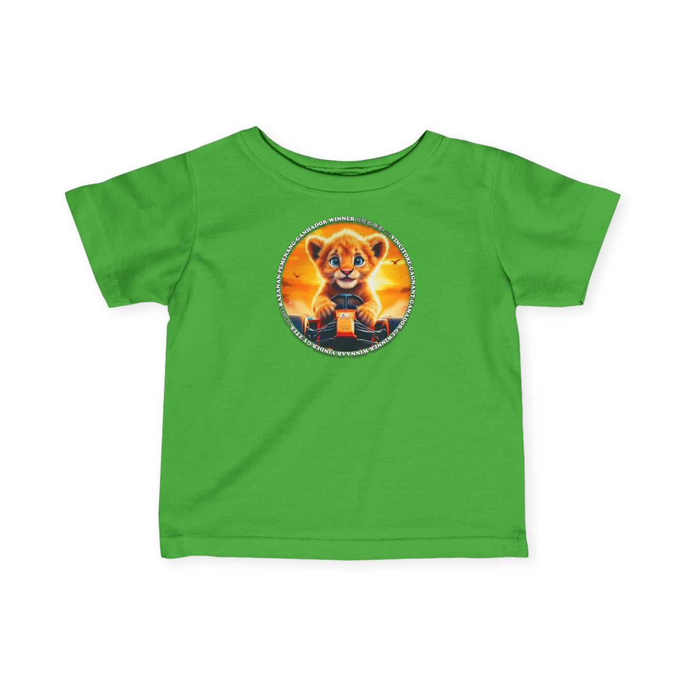 Cute Lion winner, Infant Tee - Perfect for Little Adventurers