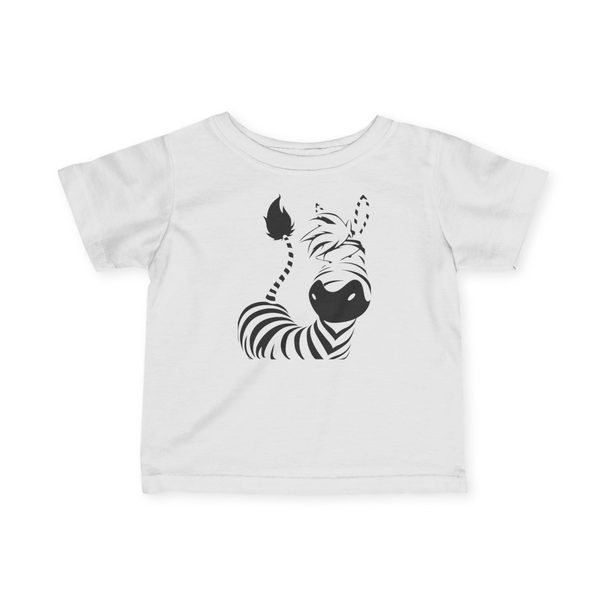 Cute Zebra Infant Tee, Baby Animal Shirt