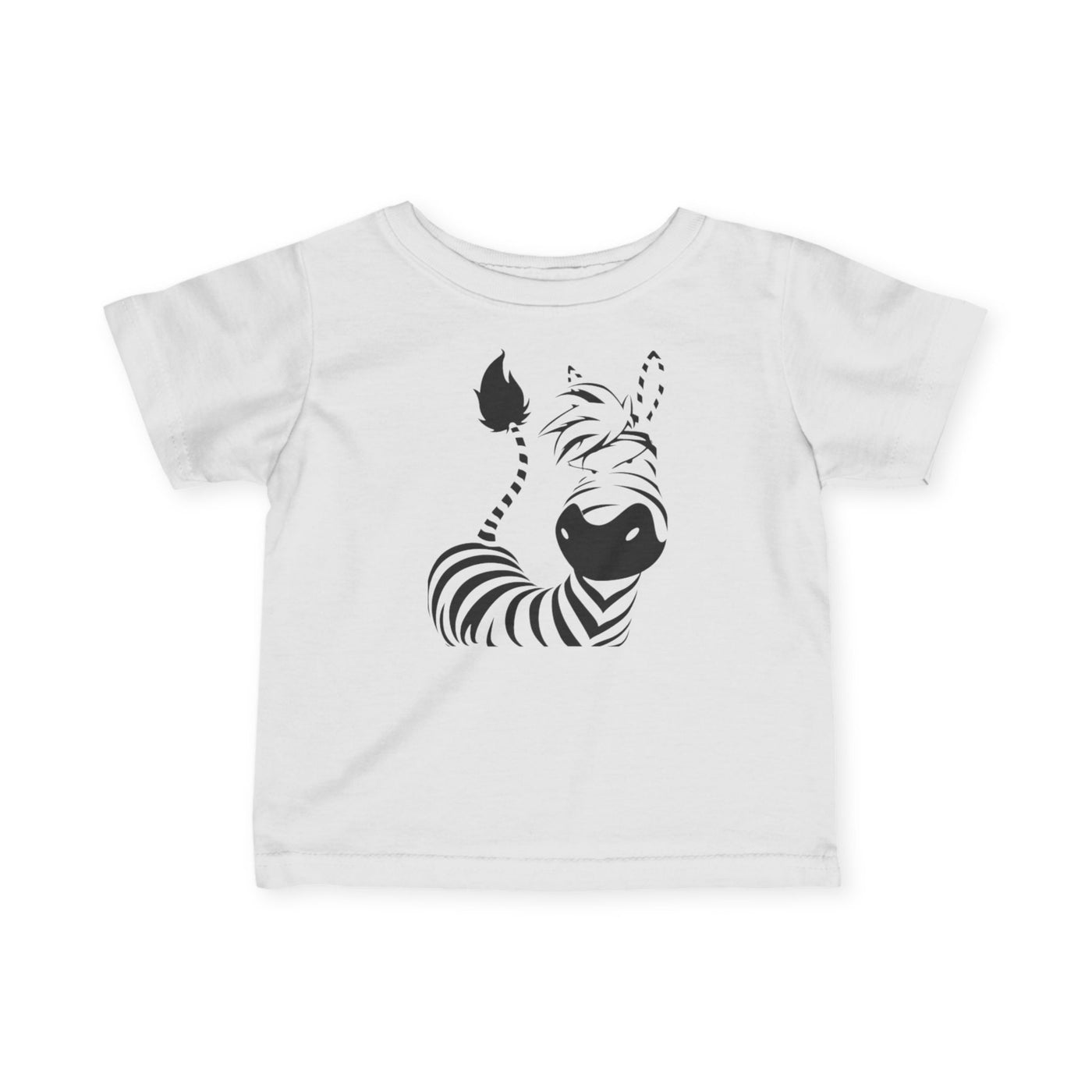 Cute Zebra Infant Tee, Baby Animal Shirt