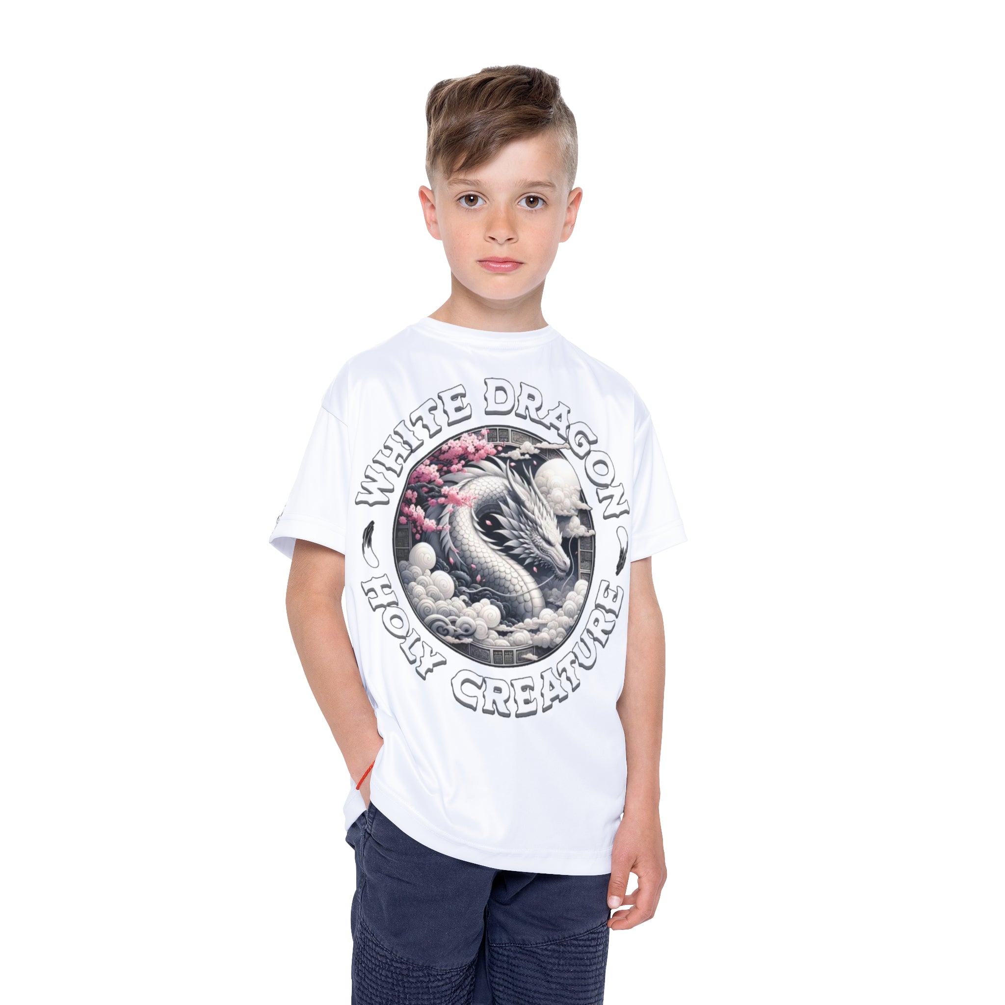 White dragon kids Tee