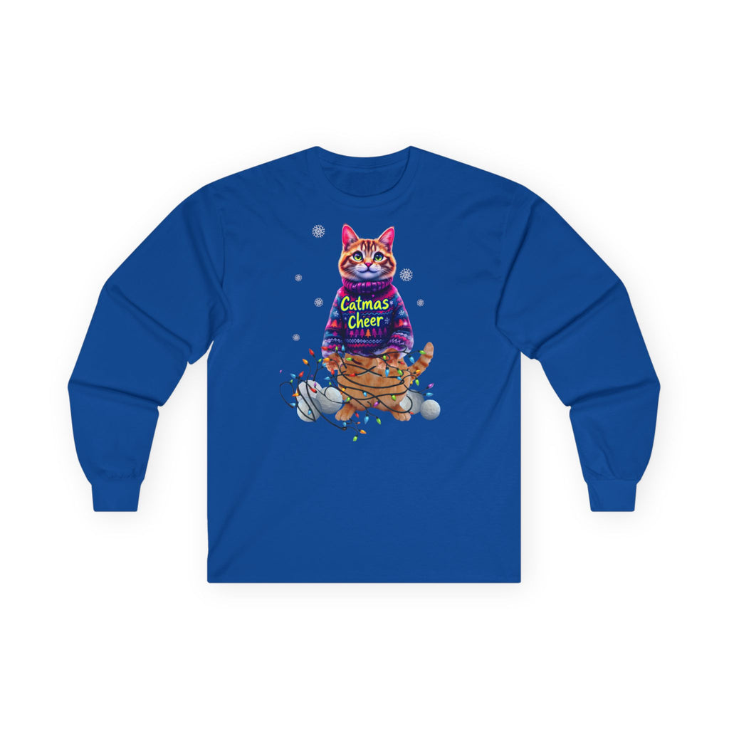 Cat Long Sleeve Tee, Unisex Cat Lover Shirt, .