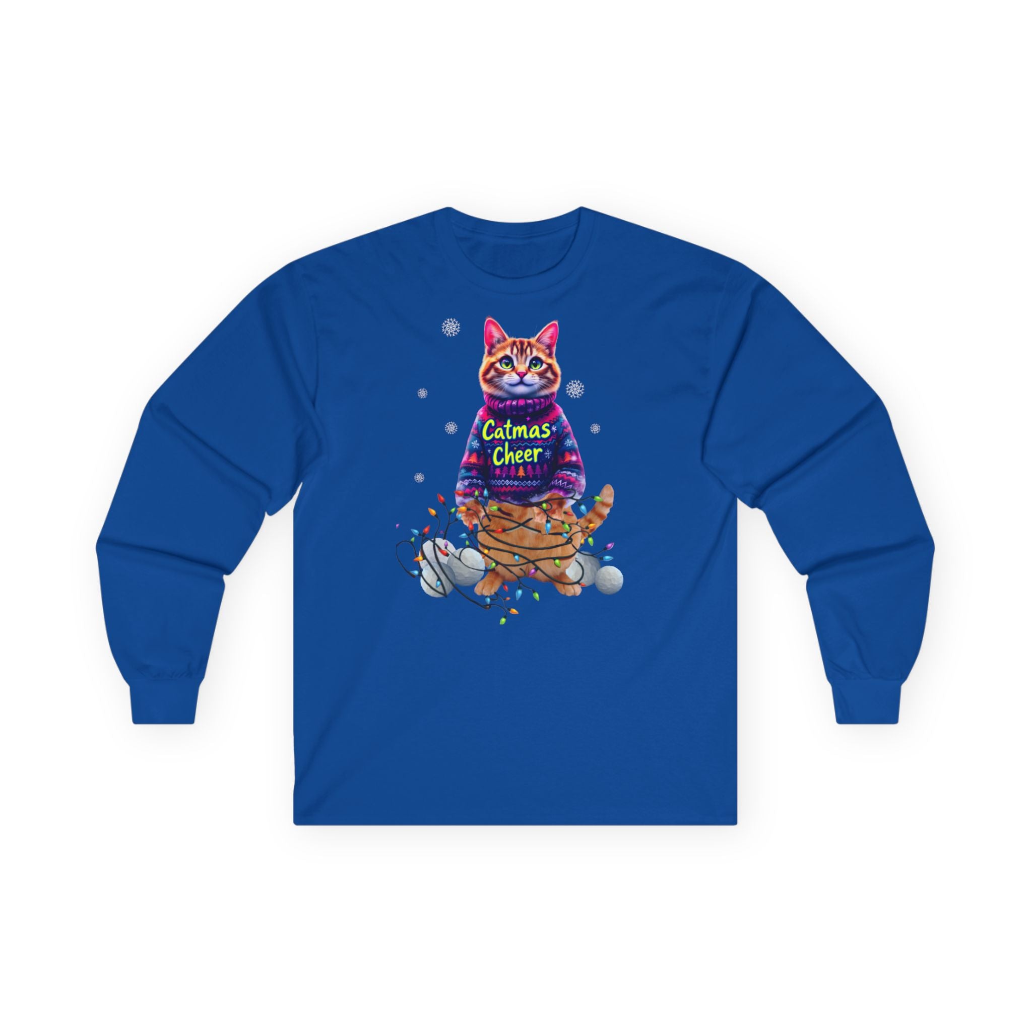 Cat Long Sleeve Tee, Unisex Cat Lover Shirt, .