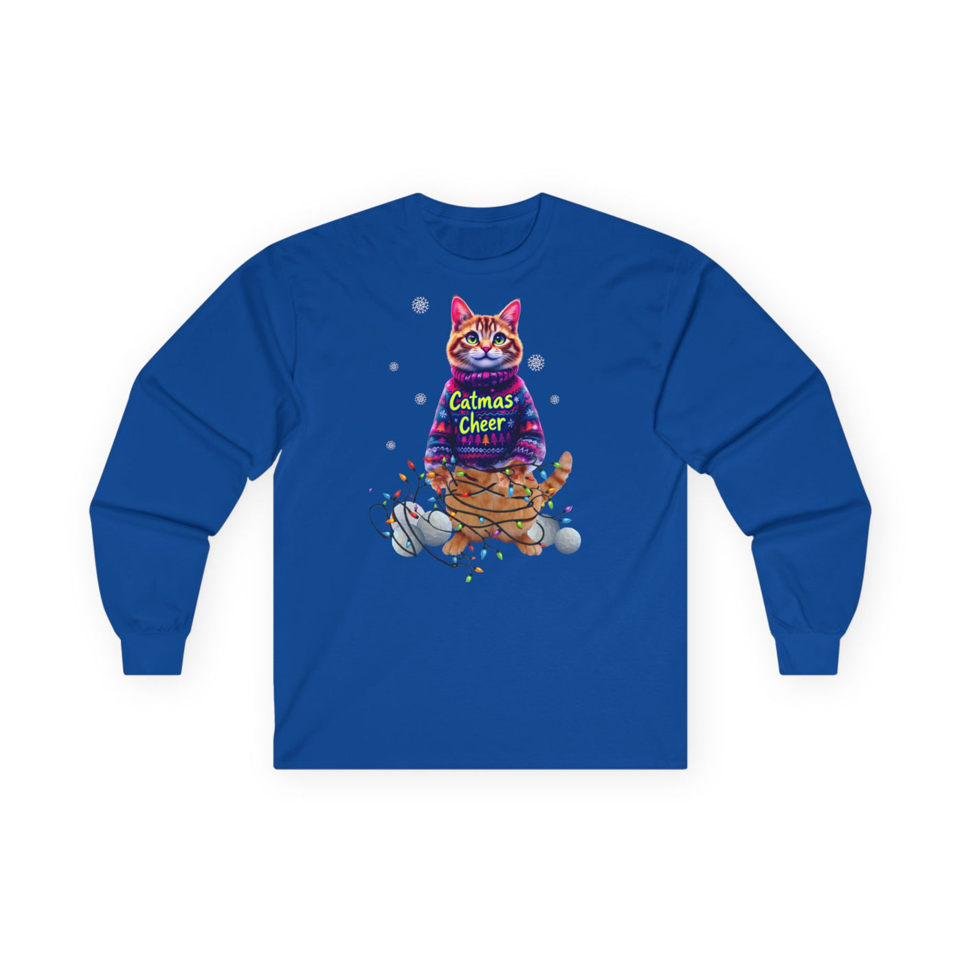 Cat Long Sleeve Tee, Unisex Cat Lover Shirt, .