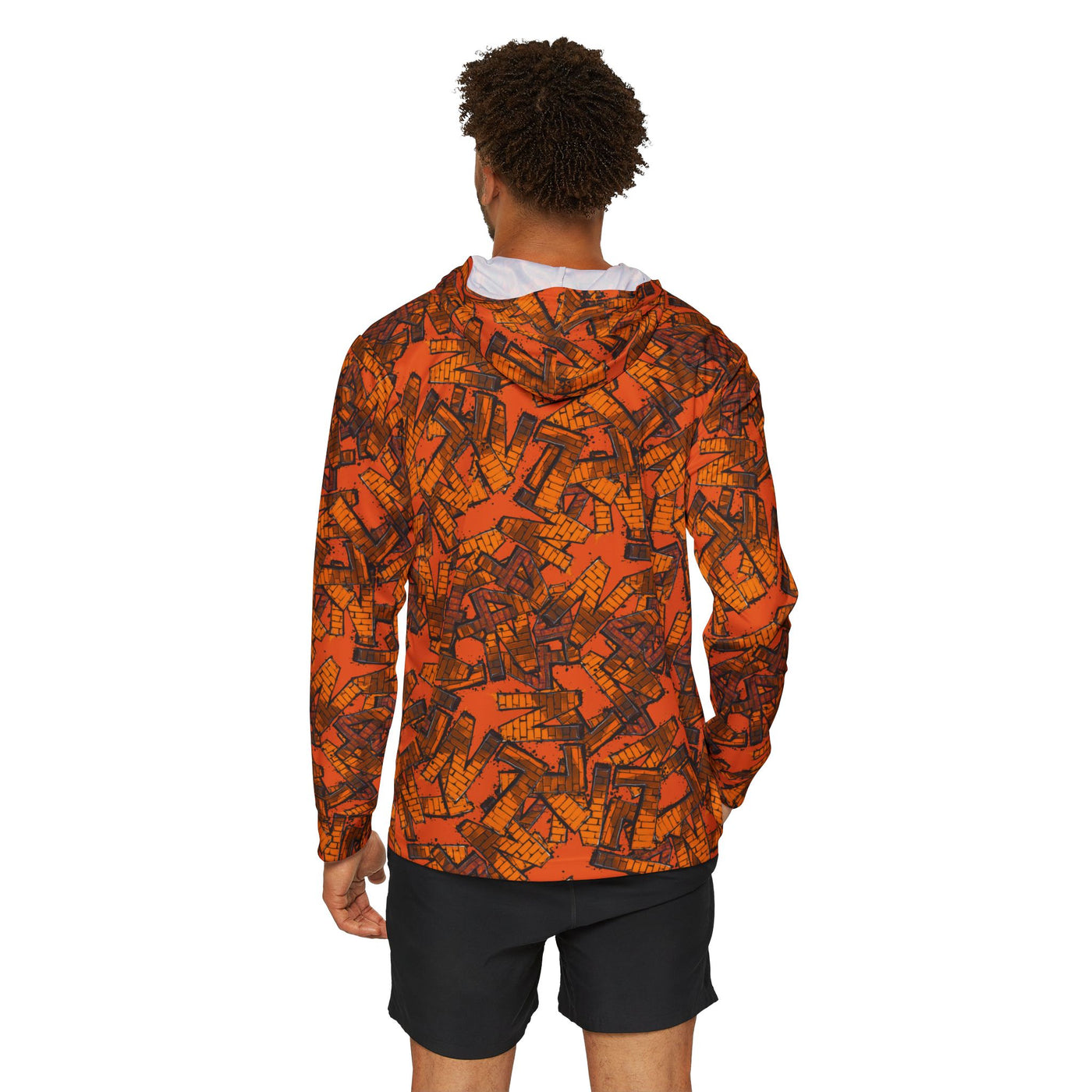 Men's Sports Warmup Hoodie with Vibrant Print, Activewear for Fitness Enthusiasts, Gifts for Sports Lovers, Stylish Warm Layer