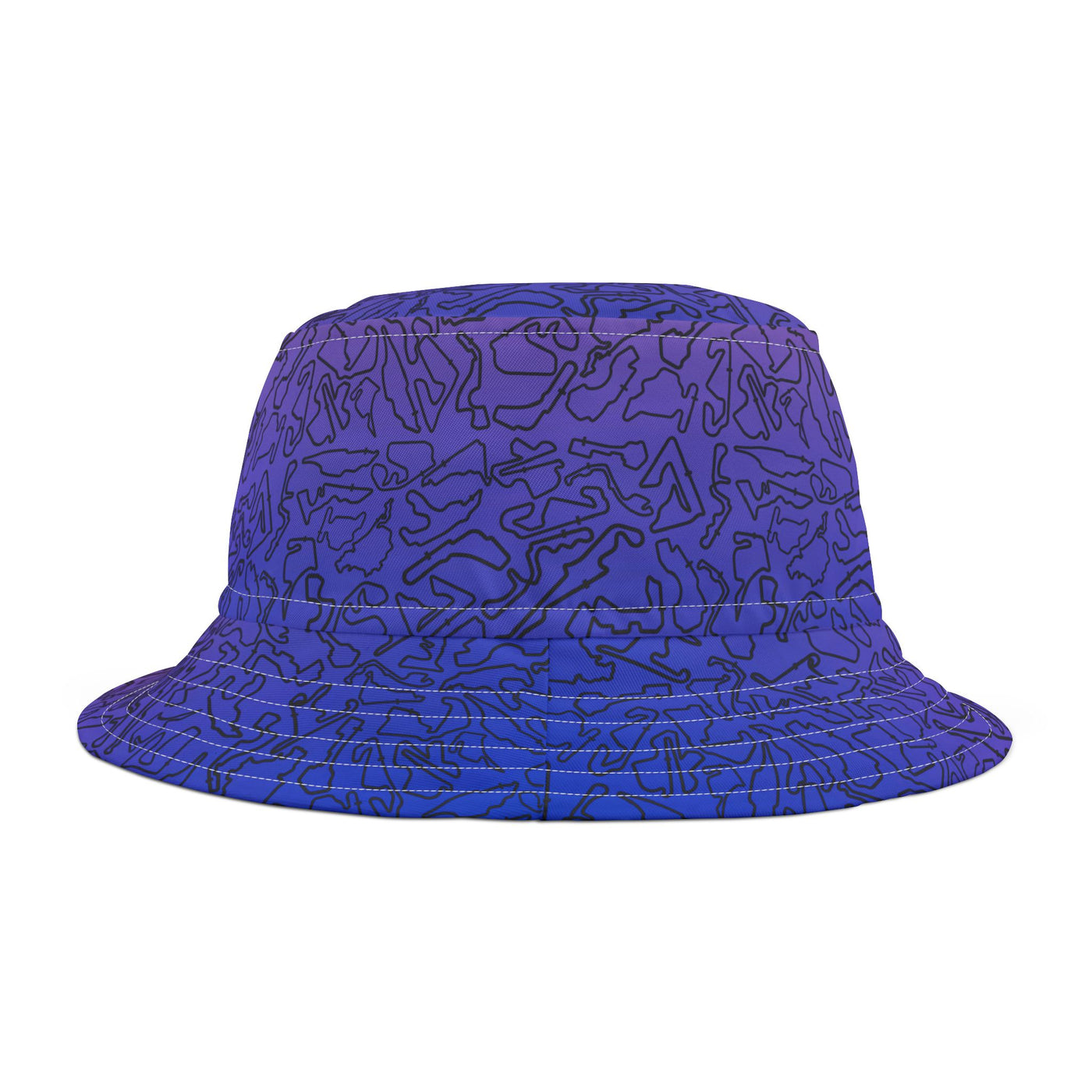 Blue Pink Track Camo bucket hat , Festival Fashion, Gift for Fashion Lovers, AOP Design
