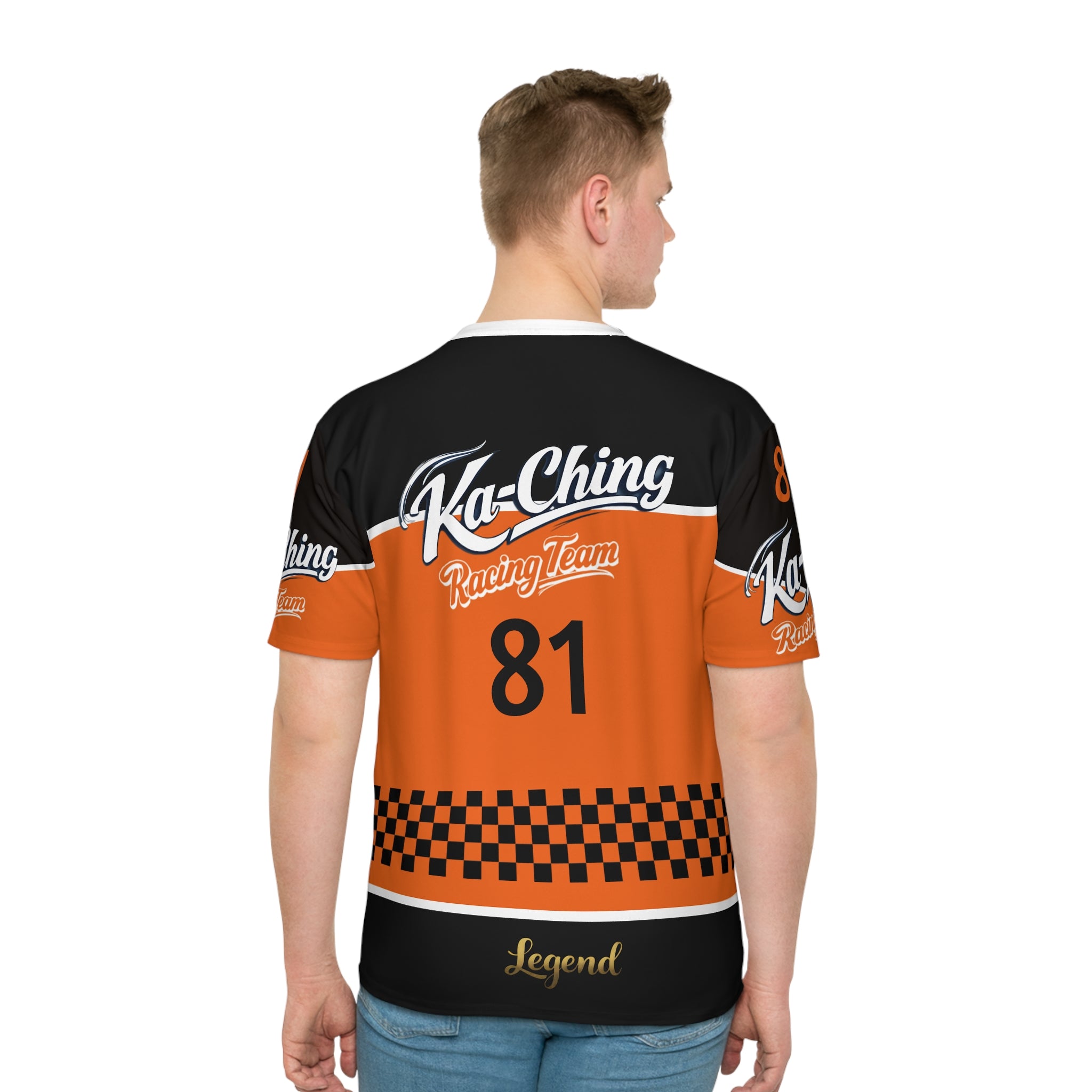 Ka-Ching Racing Team, Motorsports unisex T-Shirt Orange