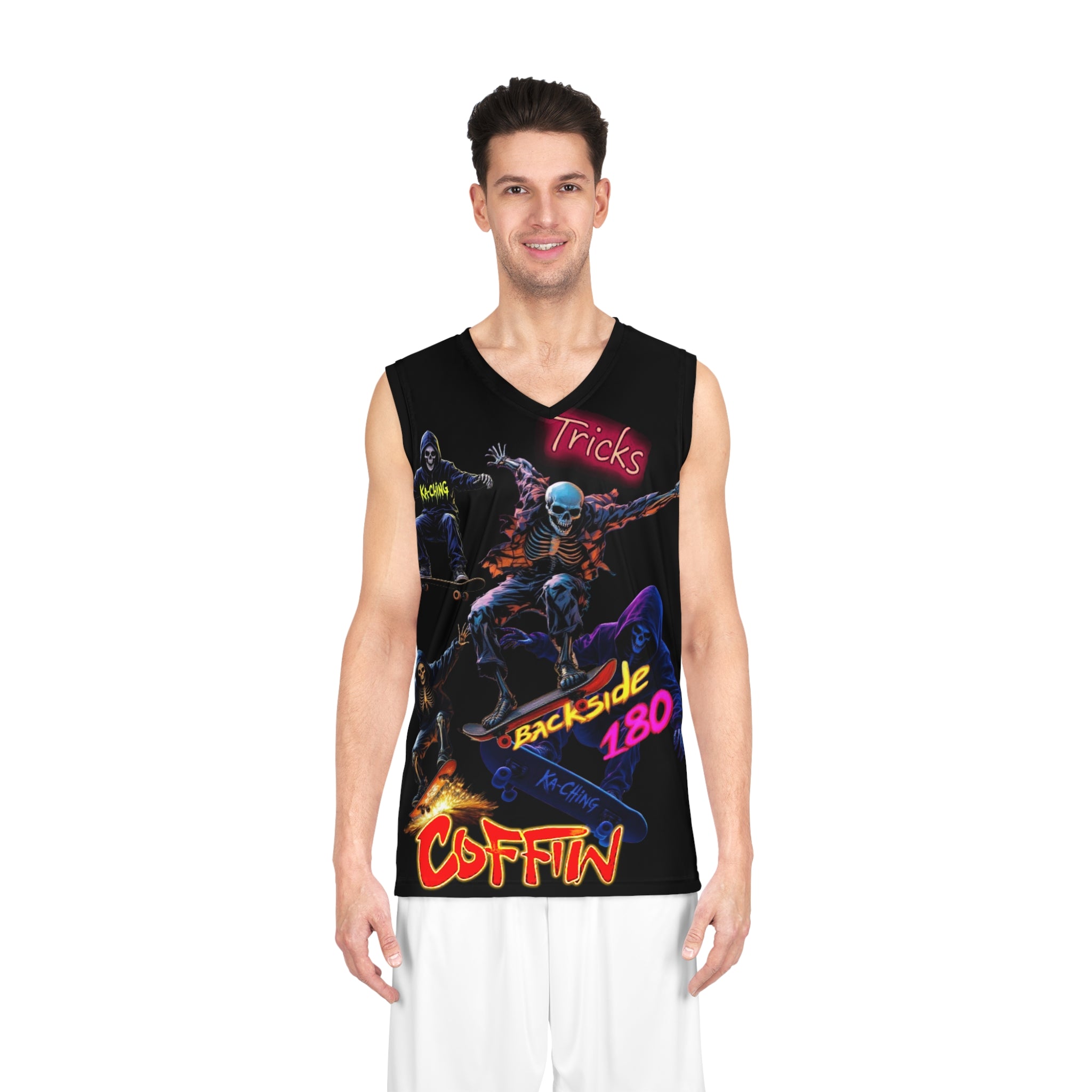 Seleton Tricks Skateboard Jersey,