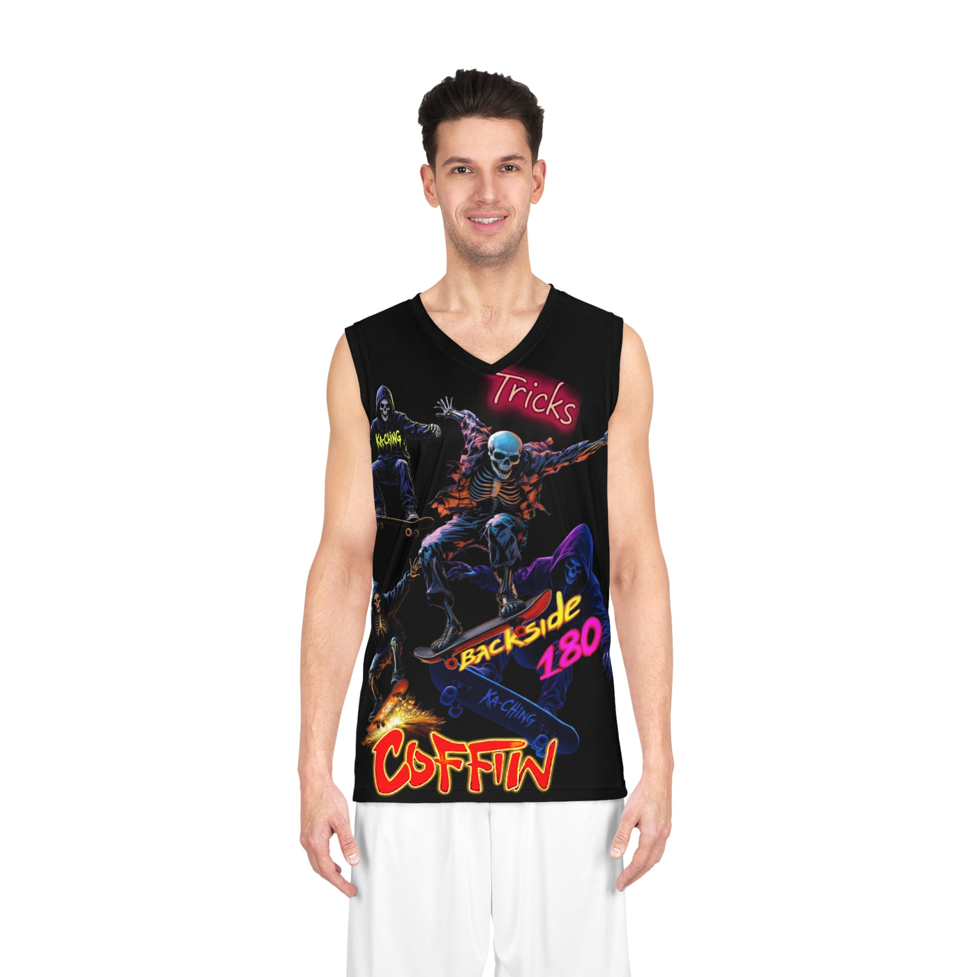 Seleton Tricks Skateboard Jersey,