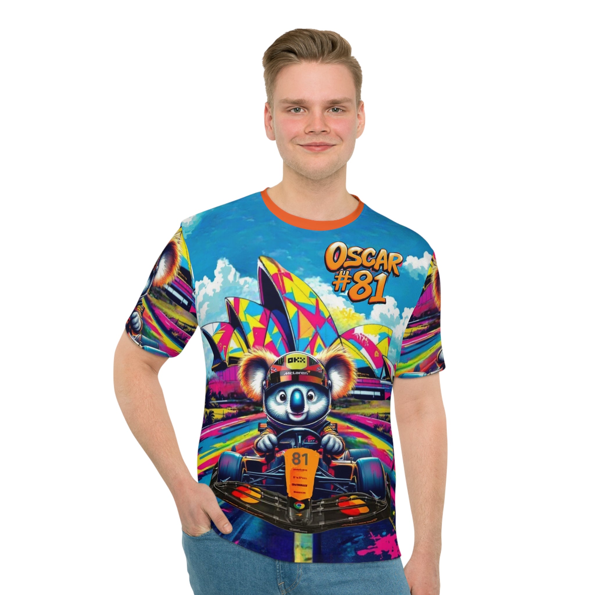 Australia #81 Loose T-Shirt - Colorful Racing Design- Perfect for Motorsport Fans