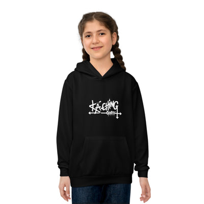 Ka-Ching Graffiti Children's Hoodie, Playful Kids Sweatshirt, Stylish Hoodie, Trendy Youth Apparel, Perfect for Gift, Black Style