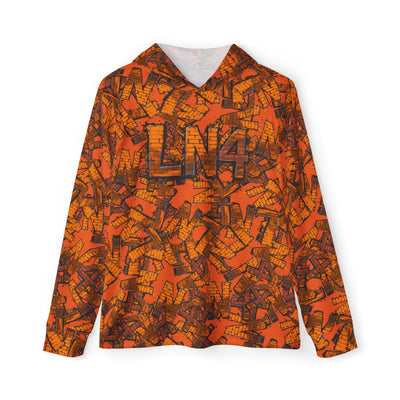 Men's Sports Warmup Hoodie with Vibrant Print, Activewear for Fitness Enthusiasts, Gifts for Sports Lovers, Stylish Warm Layer