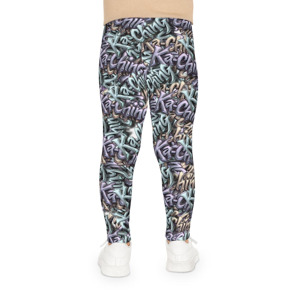 Ching Print Leggings, Playful Activewear, Fashionable, Gift for Kids