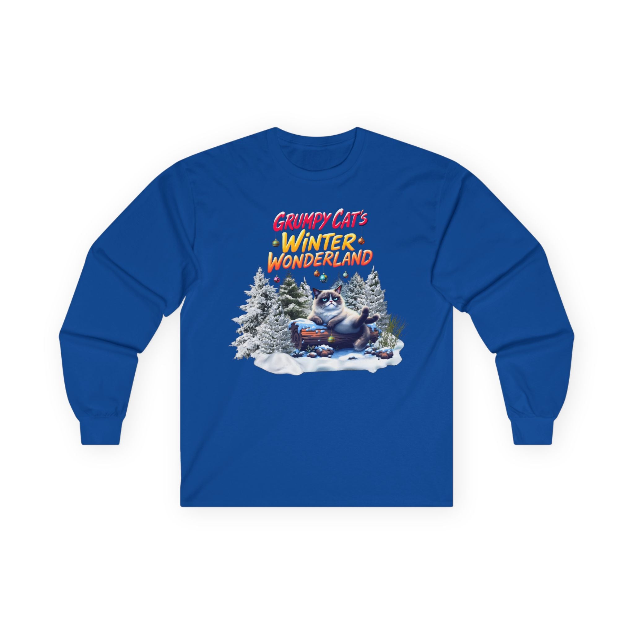 Grumpy Cat's Winter Wonderland Unisex Sleeve Tee. 1 '