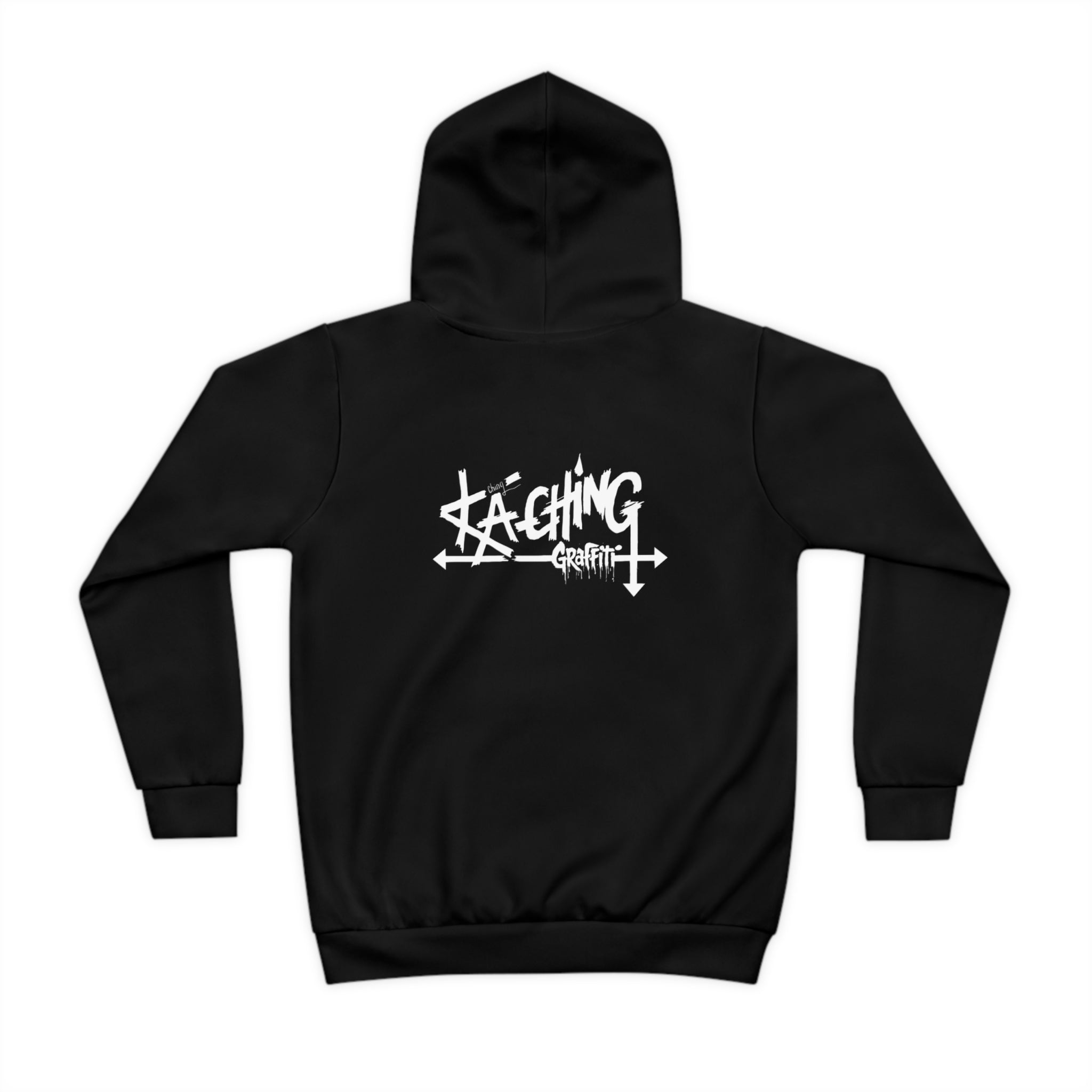 Ka-Ching Graffiti Children's Hoodie, Playful Kids Sweatshirt, Stylish Hoodie, Trendy Youth Apparel, Perfect for Gift, Black Style