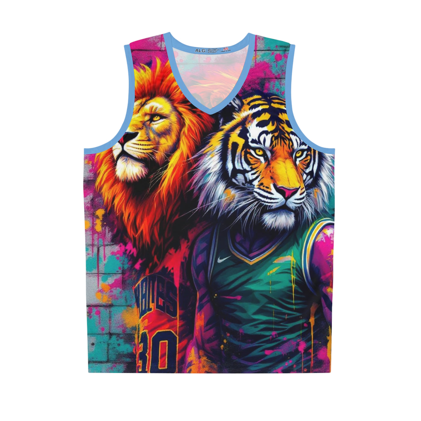 Ka-Ching Vibrant Basketball Tank Jersey 2, Cool Sports Apparel, Funky Athletic Wear, Unique Gift for Sports Lovers, Streetwear Style