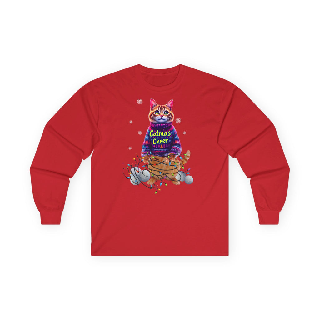 Cat Long Sleeve Tee, Unisex Cat Lover Shirt, .