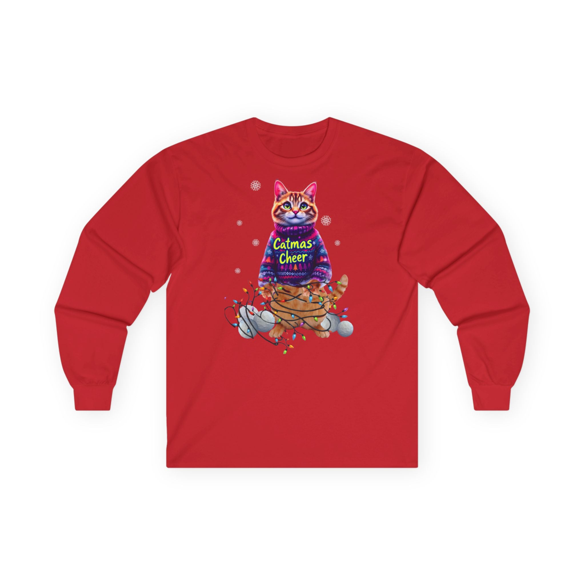 Cat Long Sleeve Tee, Unisex Cat Lover Shirt, .