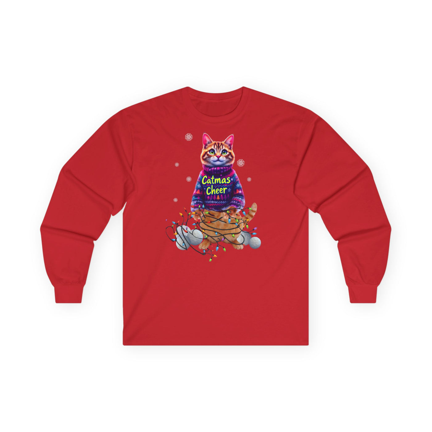 Cat Long Sleeve Tee, Unisex Cat Lover Shirt, .