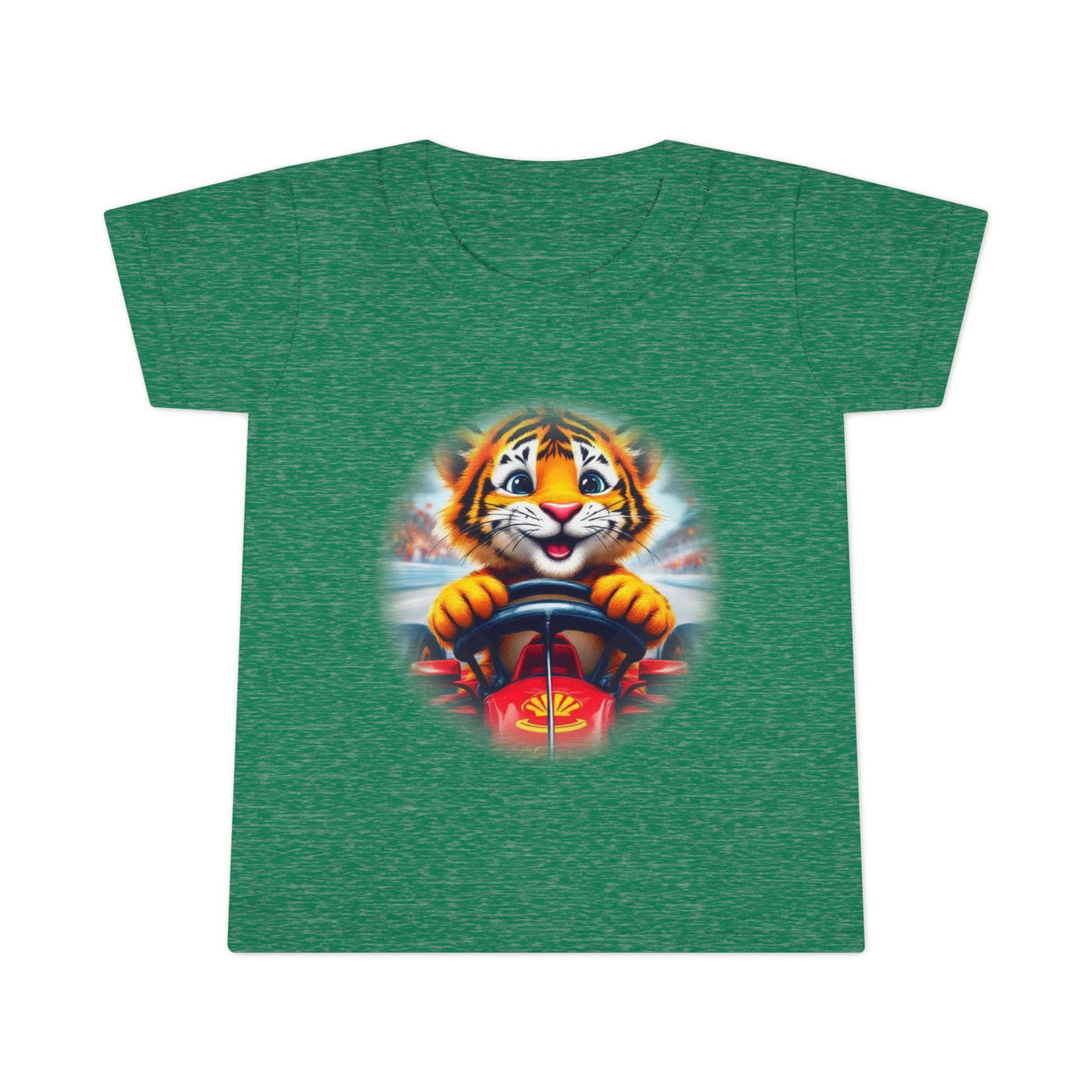 Playful Tiger Driving Toddler T-Shirt | Cute Kids Graphic Tee for Fun Adventures