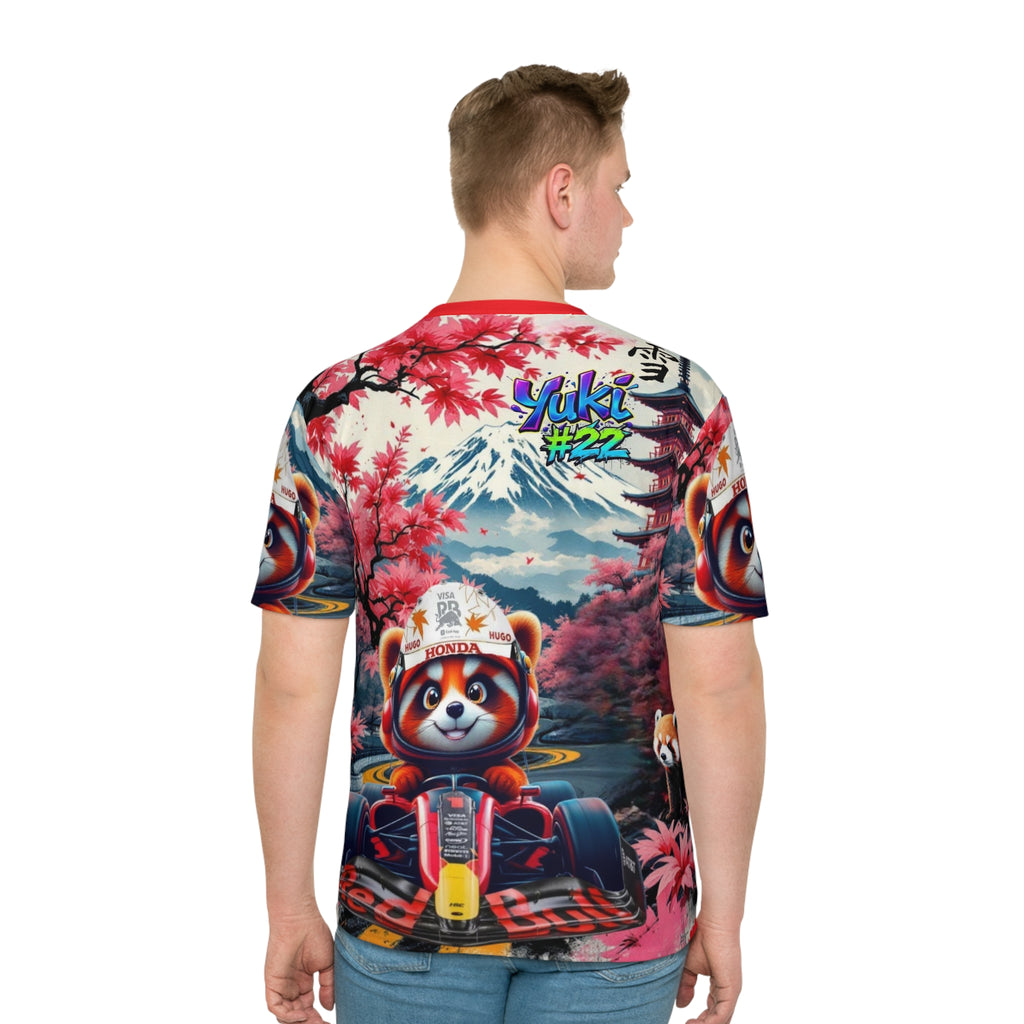 #22 Loose T-Shirt - Colorful Racing Design with Japanese Backdrop - Perfect for Motorsport Fans