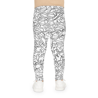Black White Track print kids Leggings, Activewear, Fashionable