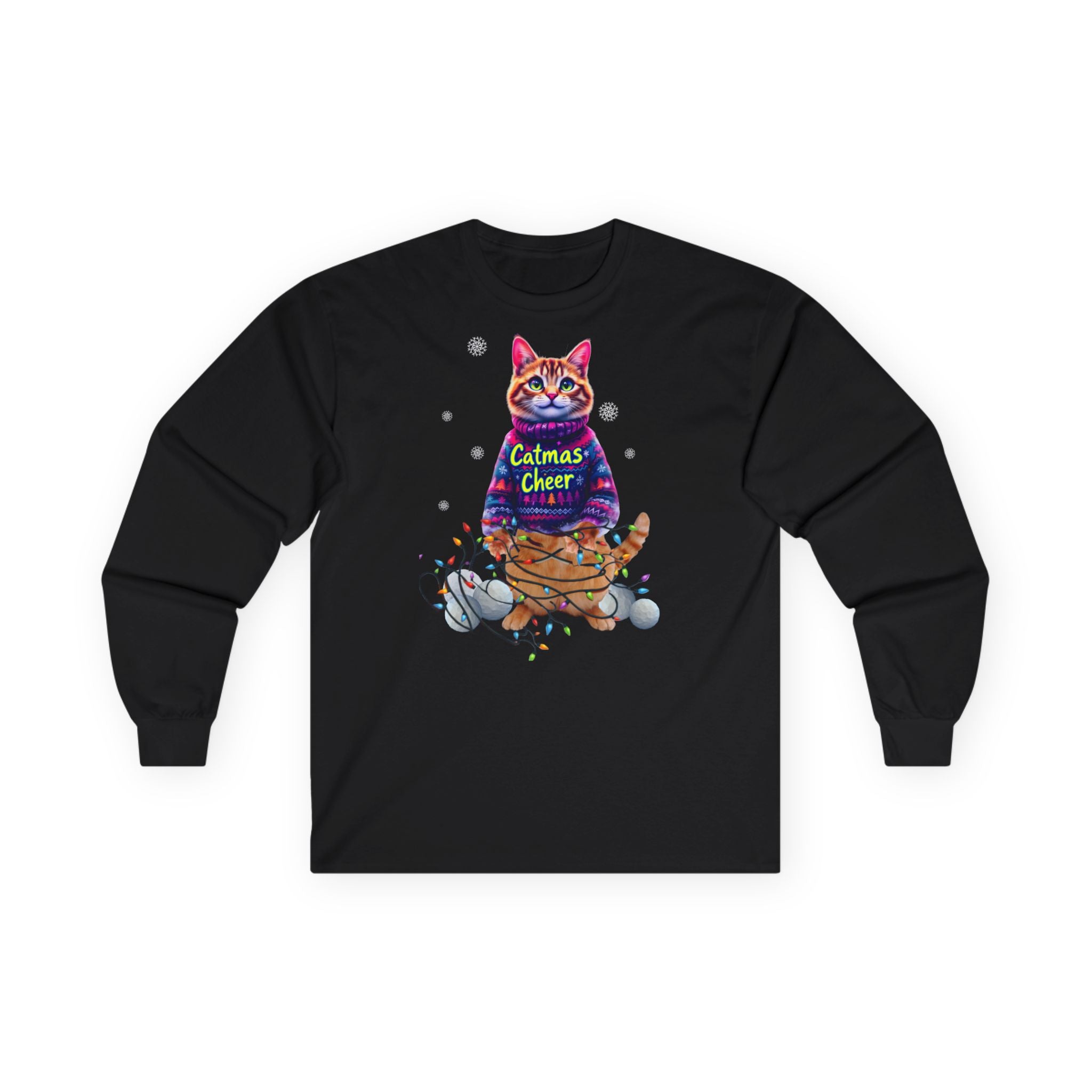 Cat Long Sleeve Tee, Unisex Cat Lover Shirt, .