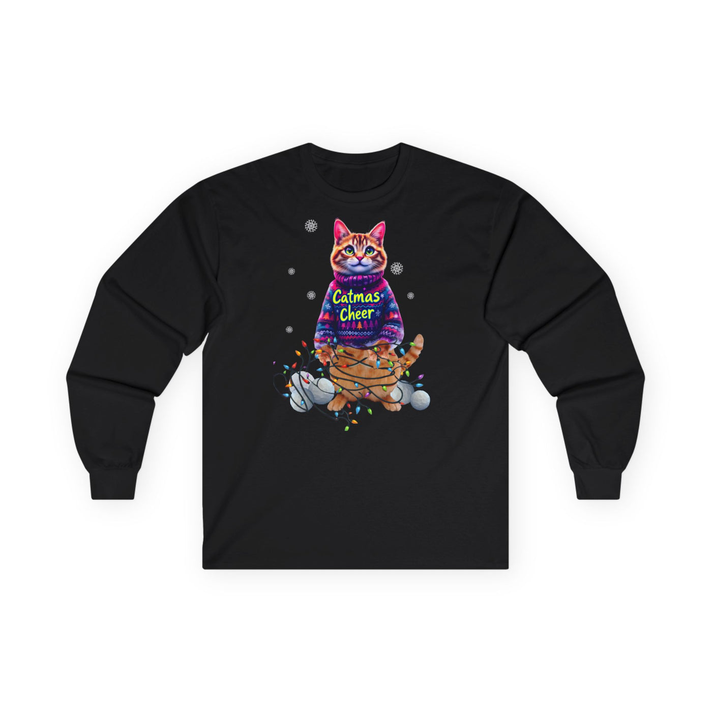 Cat Long Sleeve Tee, Unisex Cat Lover Shirt, .