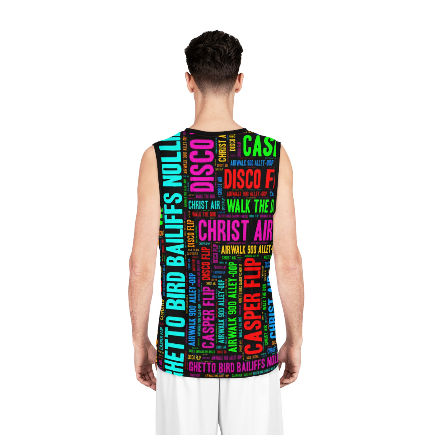 Graffiti words Skateboard Jersey, Urban Basketball Apparel, Streetwear Tank Top, Graffiti Graphic Tee, Men's Sportswear