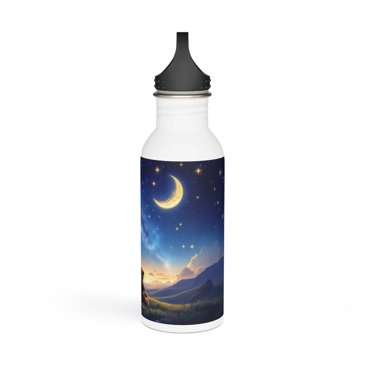 Stainless Steel Water Bottle, Love You to the Moon and Back Design