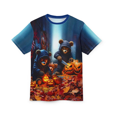 Graffiti Bears pumpkin carving Adventures Unisex Tee