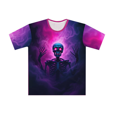Unisex Skeleton pink smoke Graphic Tee,