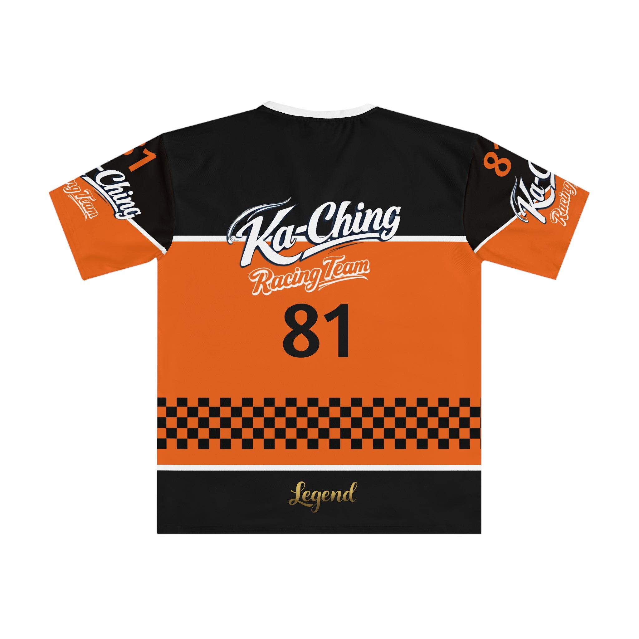 Ka-Ching Racing Team, Motorsports unisex T-Shirt Orange