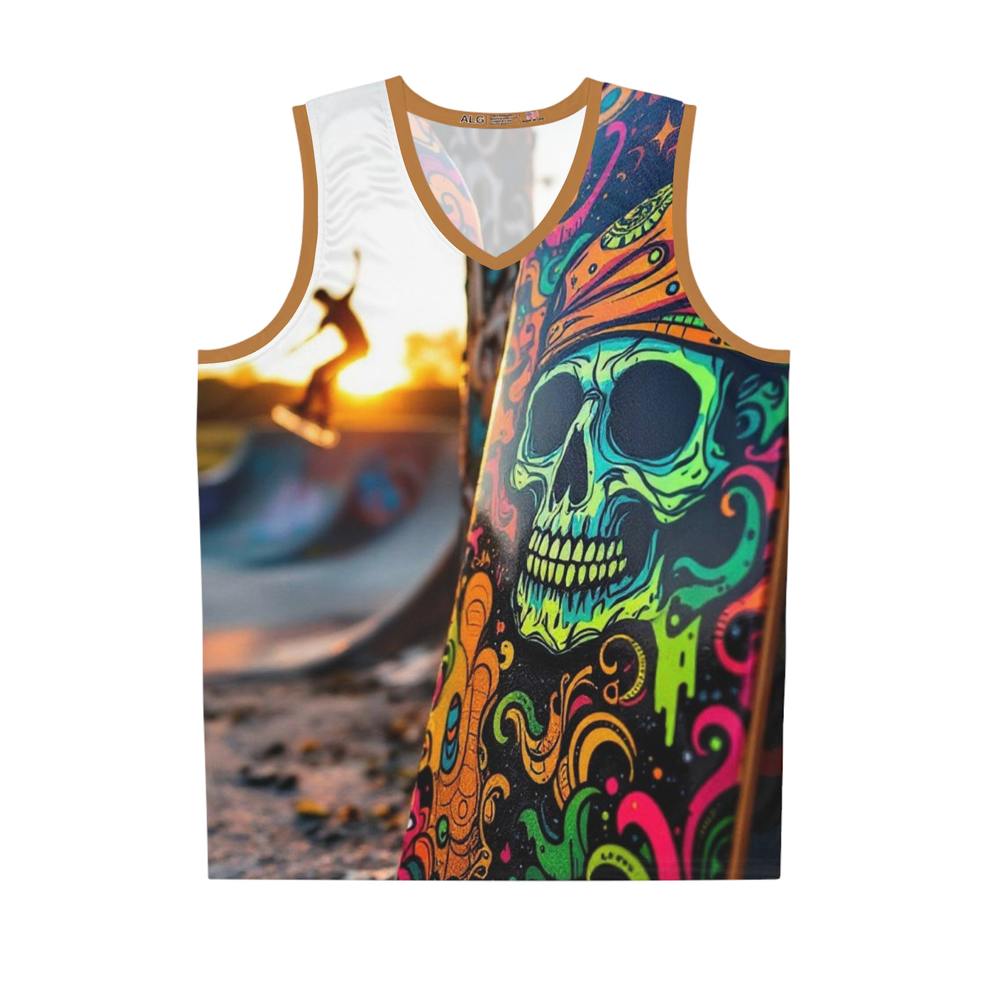 Graffiti skull Skateboard Jersey