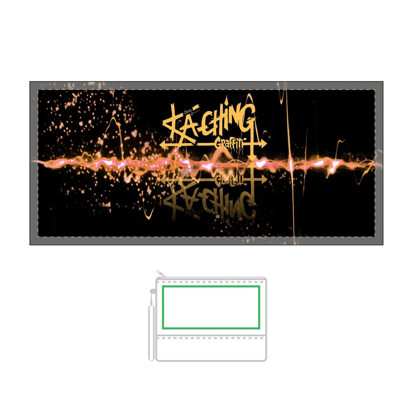 Color-Changing Ka-Ching pencil case, Neon Style  03