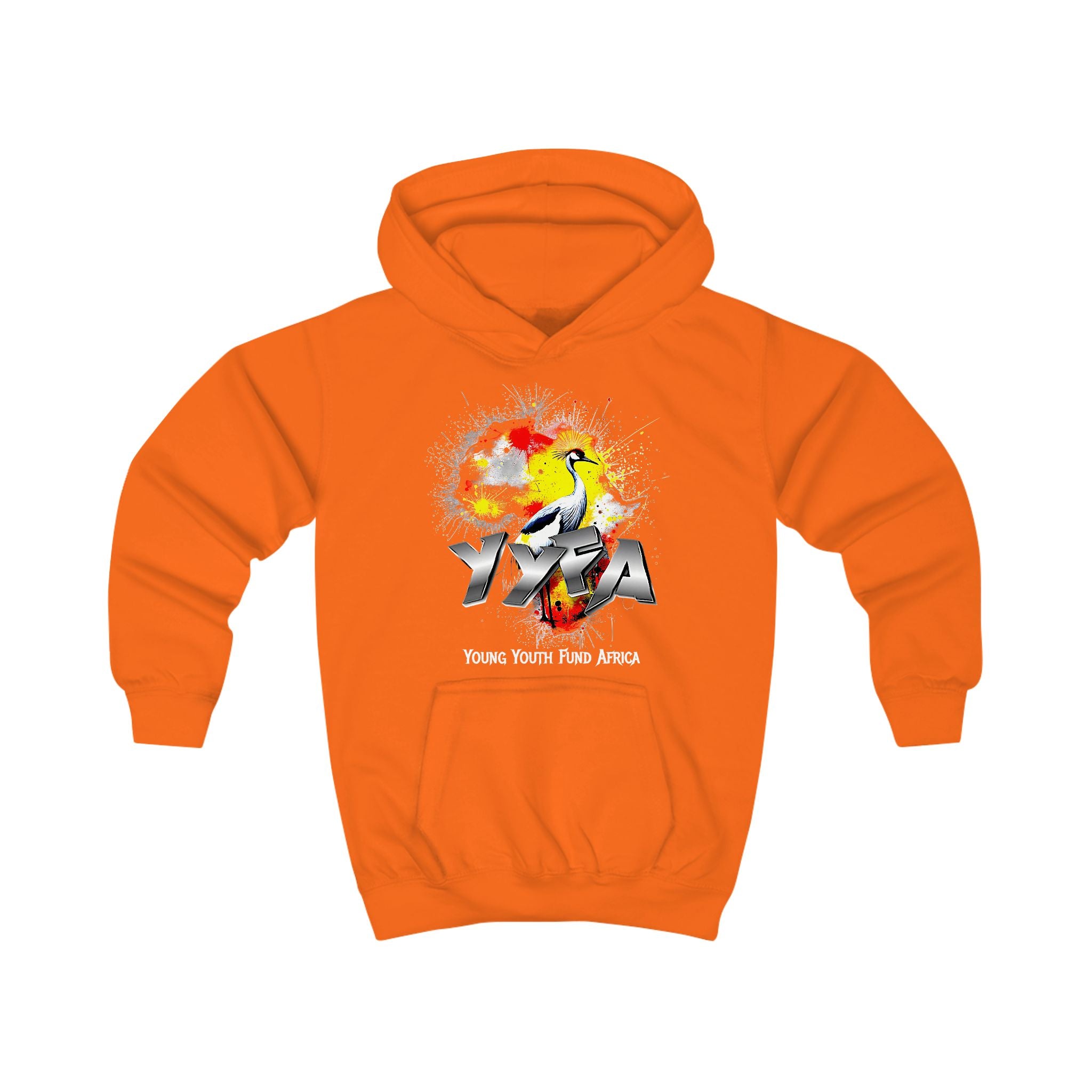 YYFA Kids Hoodie - Vibrant Skate Graphic “Where Youth Find Africa” Pullover