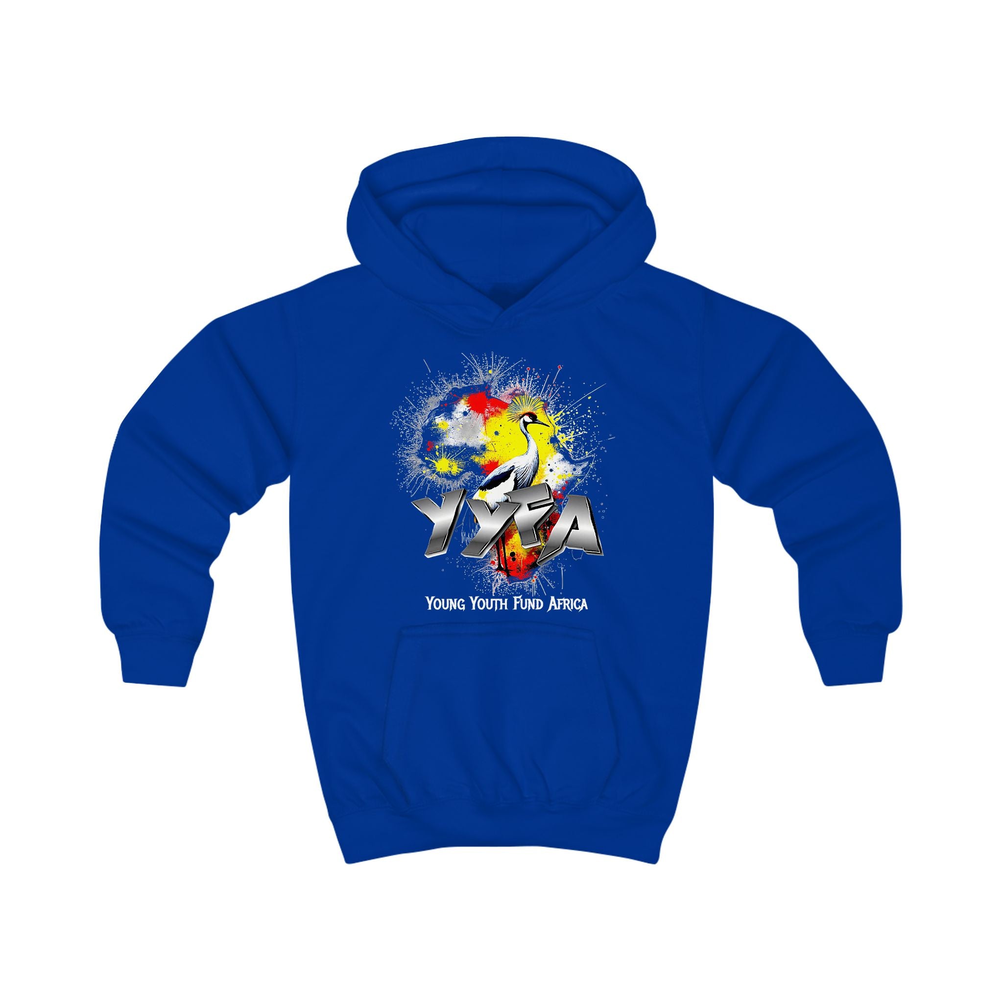 YYFA Kids Hoodie - Vibrant Skate Graphic “Where Youth Find Africa” Pullover