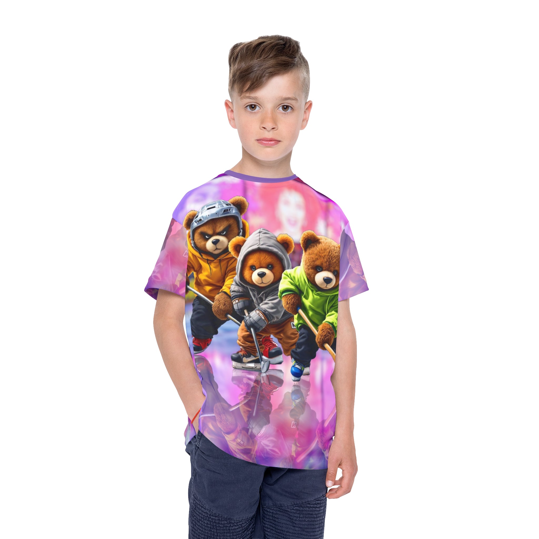 Graffiti Bears Hockey kids Tee