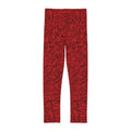 Black Dark red Track print Red kids Leggings, Activewear, Fashionable
