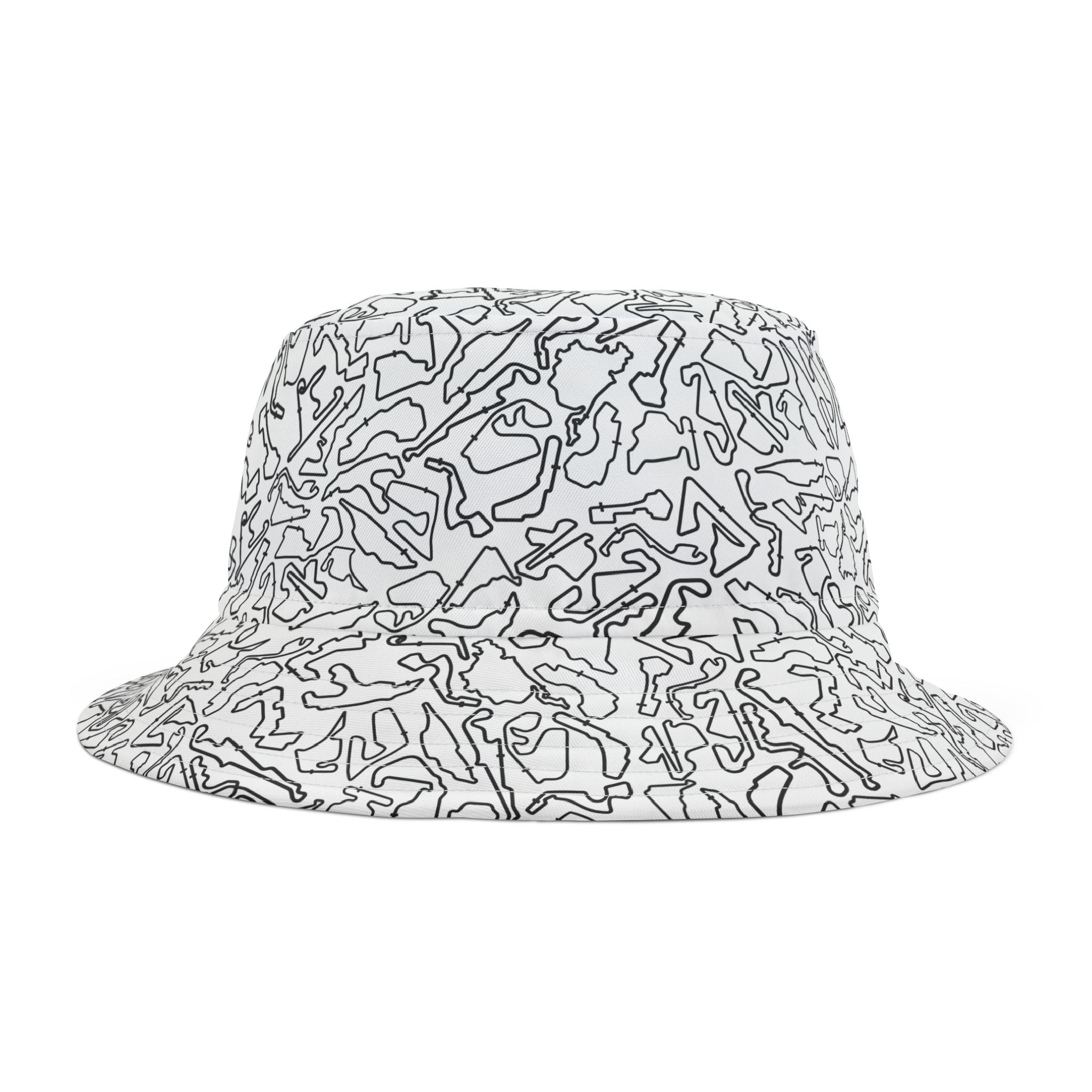 Black White Track Camo, bucket hat , Festival Fashion, Gift for Fashion Lovers, AOP Design