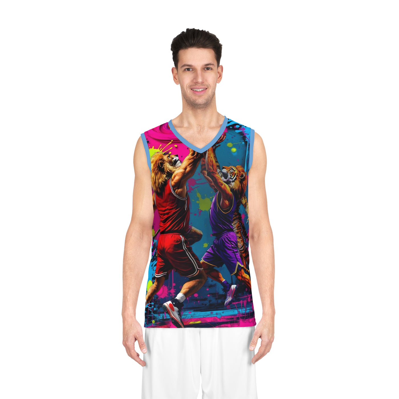 Ka-Ching  Basketball Vibrant Jersey, Cool Sports Apparel, Funky Athletic Wear, Unique Gift for Sports Lovers, Streetwear Style