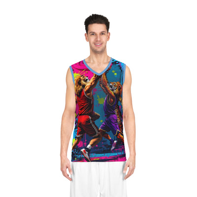 Ka-Ching  Basketball Vibrant Jersey, Cool Sports Apparel, Funky Athletic Wear, Unique Gift for Sports Lovers, Streetwear Style