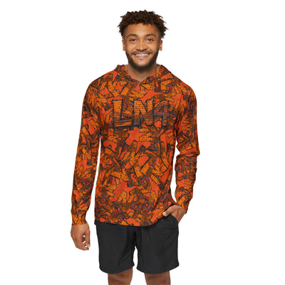 Men's Sports Warmup Hoodie with Vibrant Print, Activewear for Fitness Enthusiasts, Gifts for Sports Lovers, Stylish Warm Layer