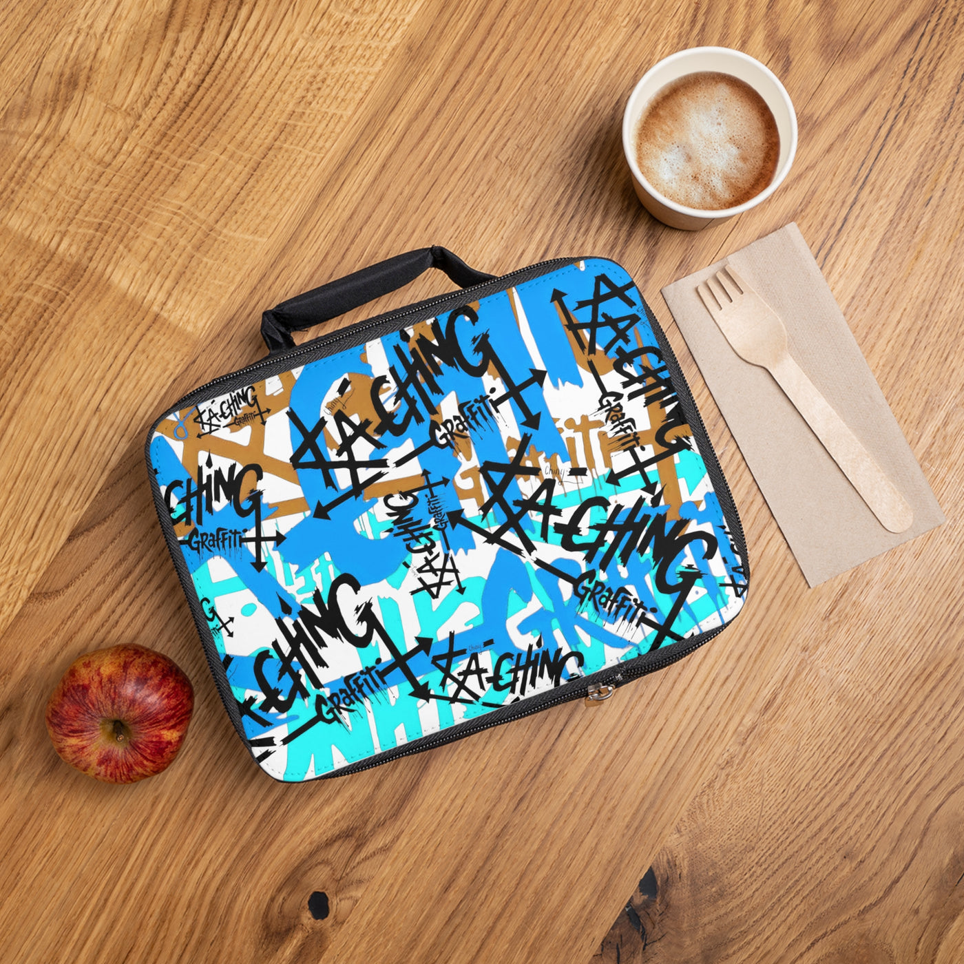 Ka-Ching Graffiti Lunch Bag blue – Insulated